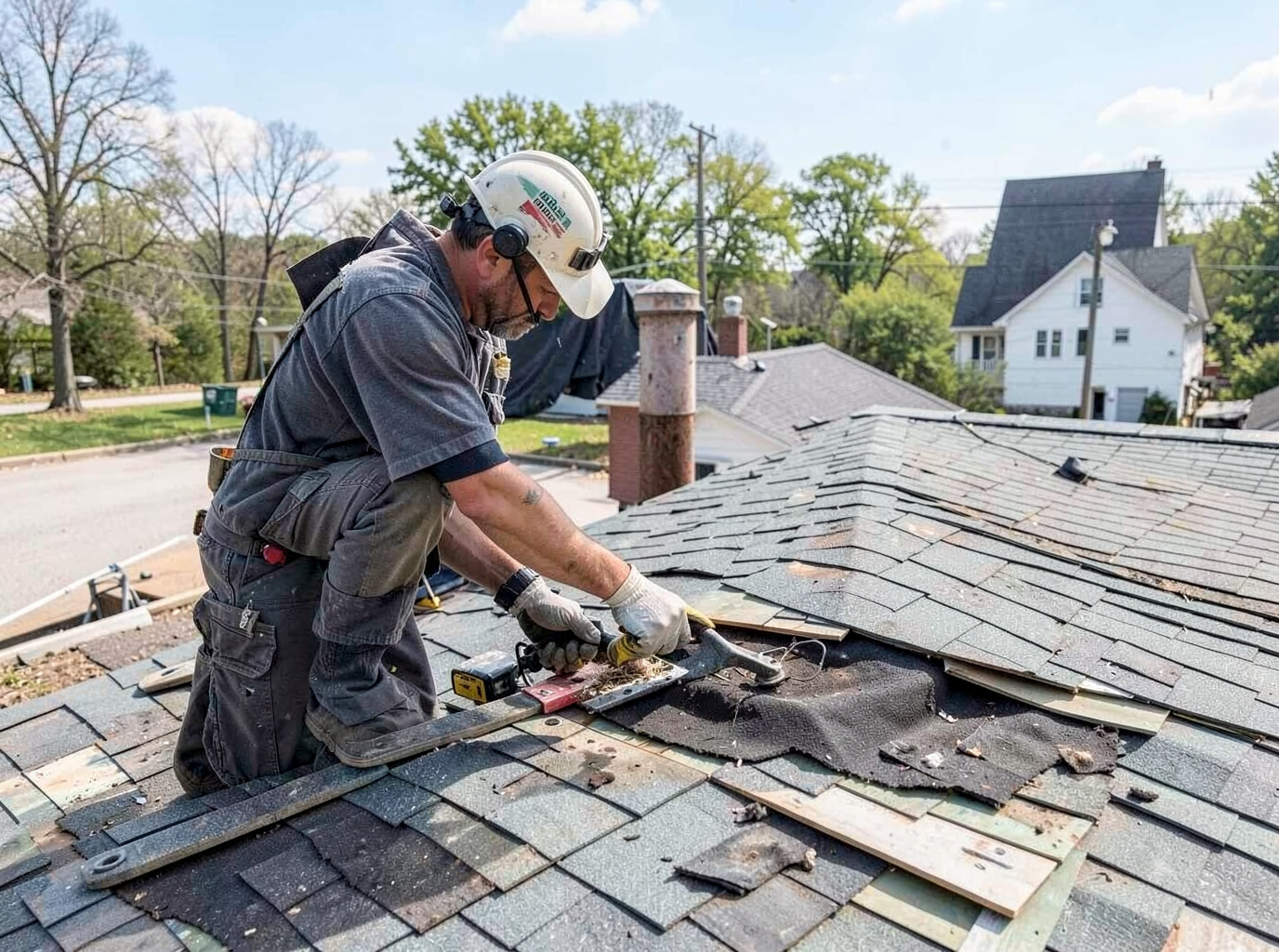 roof repair by O'Fallon Roof & Leak Pros in O'Fallon, MO