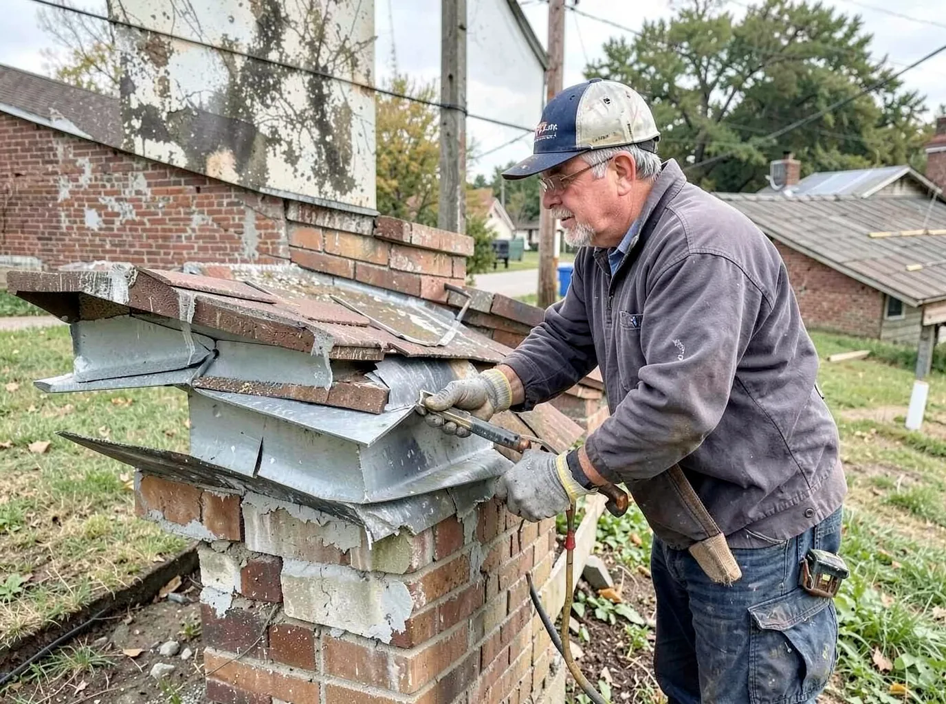 Chimney Flashing Repair in O'Fallon, MO